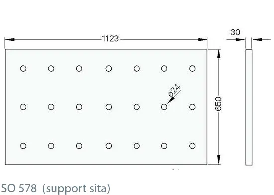 Suport pentru sitele mașinilor de tocat SO 578