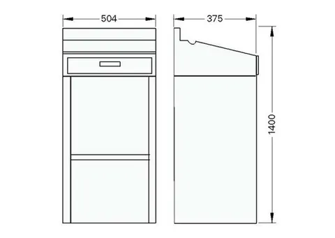 Pupitru din inox PM 475 / PM 477 — fotografia 4