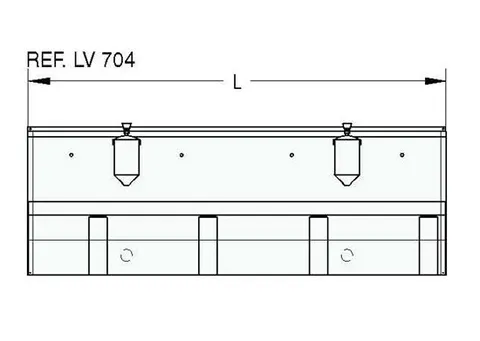 Lavoar de perete multiplu LV 702 — fotografia 3