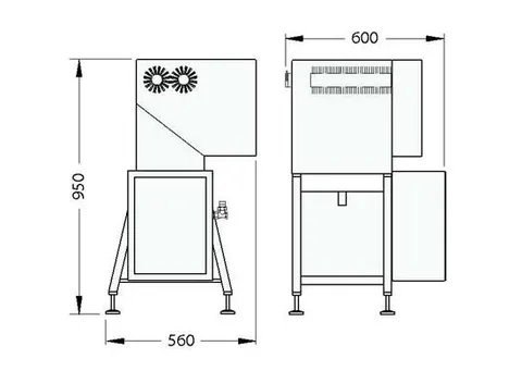 Spălător manual de mănuși cu 2 perii LG2 — fotografia 2
