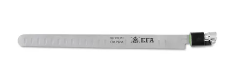 Cuțit drept EFA, 300 mm, cu tăiș alveolat, „cuțit pentru somon”