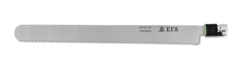Cuțit drept EFA, 300 mm, cu tăiș zimțat, „cuțit pentru pâine”
