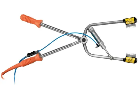 Clește de asomare EFA cu două mâini tip XP, pneumatic, pentru porci
