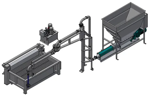 Sistem automat cu pompă cu buncăr și braț de umplere Hopper pump & filling arm 20-663596