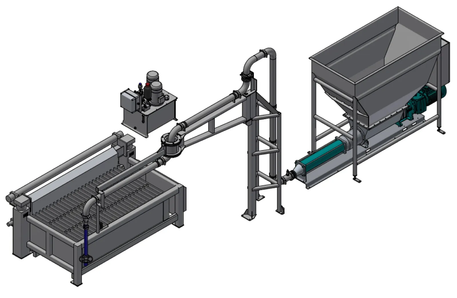 Sistem automat cu pompă cu buncăr și braț de umplere Hopper pump & filling arm 20-663596