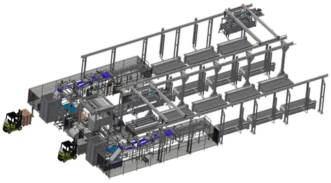 Linie semi-automată pentru produse pompabile și organe întregi Pumpable and whole organ products 122-657765
