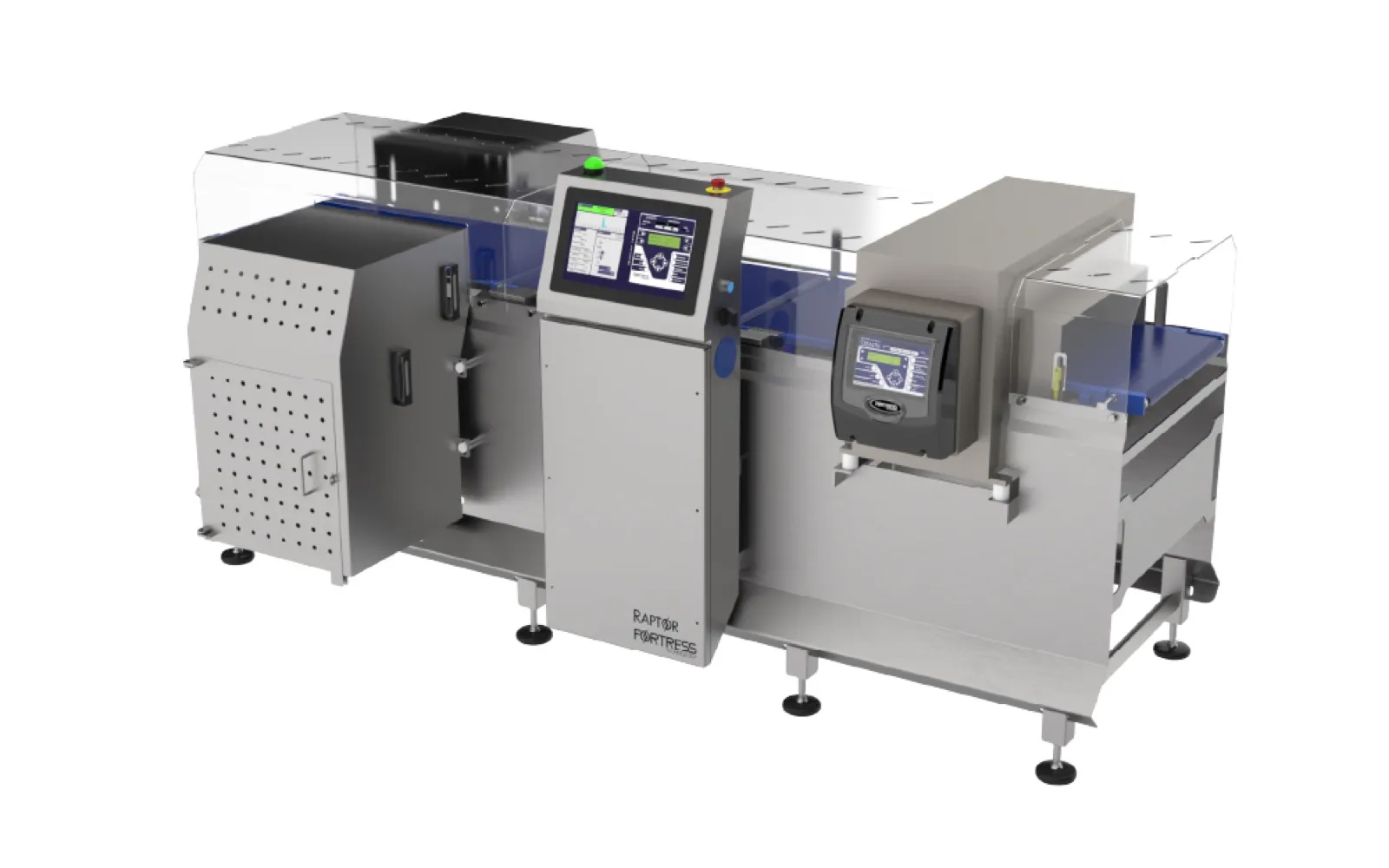 Sistem combinat cântar dinamic de verificare și detector de metale Raptor Combination